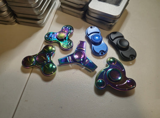 Super Duper Cool Metal Fidget Spinner Mystery Spinner! (Or email me to choose)